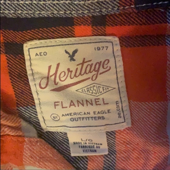 Men’s Large American Eagle Flannel Shirt - Picture 2 of 2